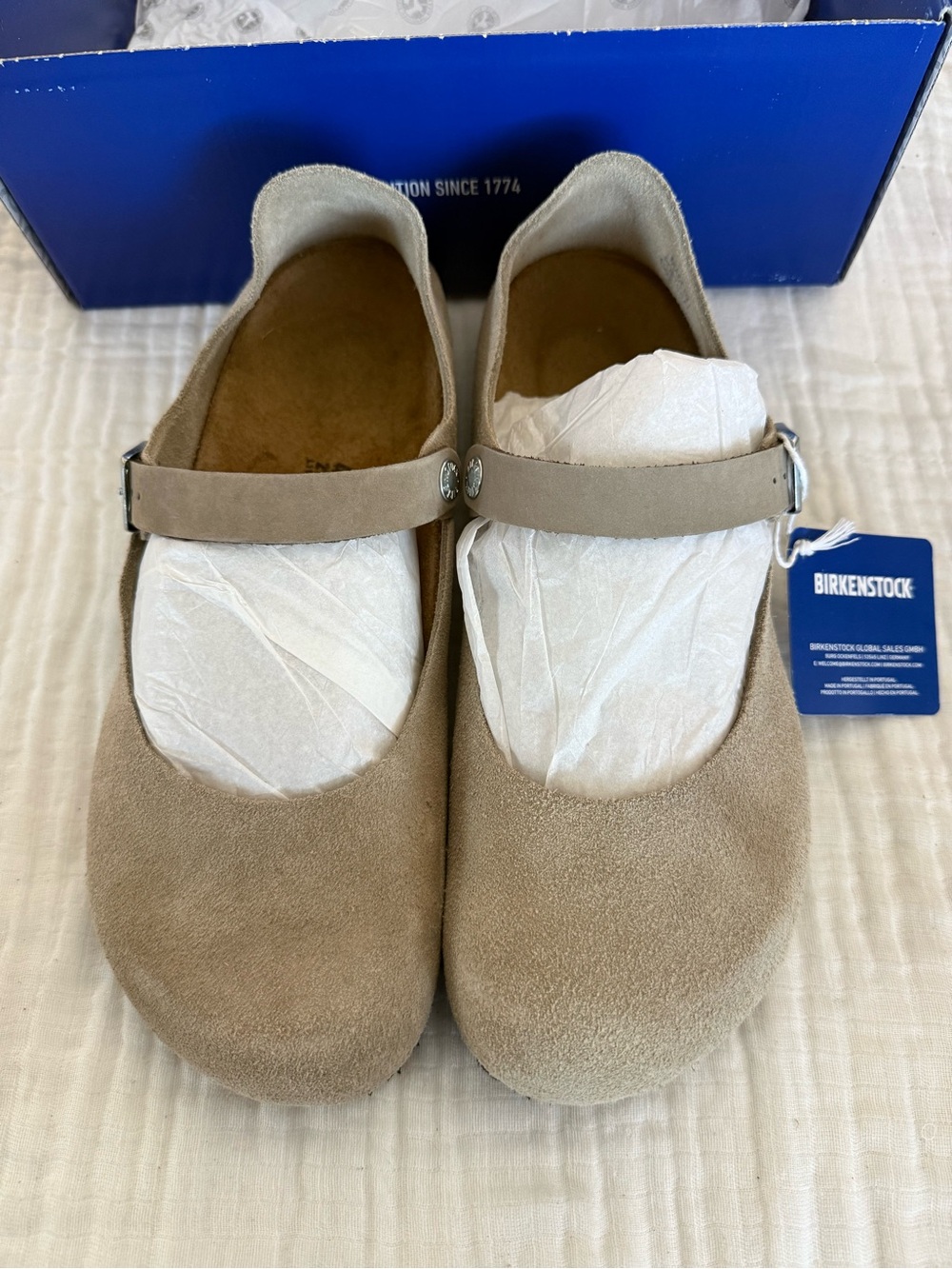 NWT Birkenstock Mantova Suede Leather Mary Jane’s Size 42 Narrow/Medium - Picture 2 of 6